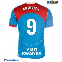 Camisa de Futebol Atletico Madrid Alexander Sorloth #9 Equipamento Alternativo Mulheres 2025-26 Manga Curta